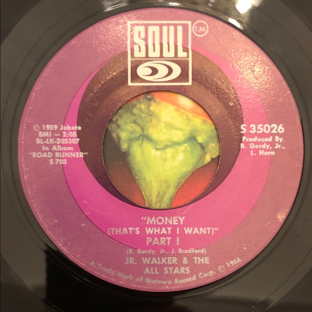 Jr. Walker & The All Stars Money (That's What I Want) Vinyl 45 Record ‘66
